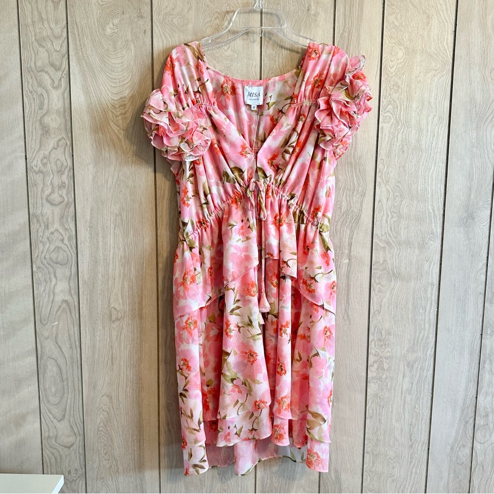 NWT MISA Los Angeles Lily Dress in Blushing Flora - Picture 4 of 9